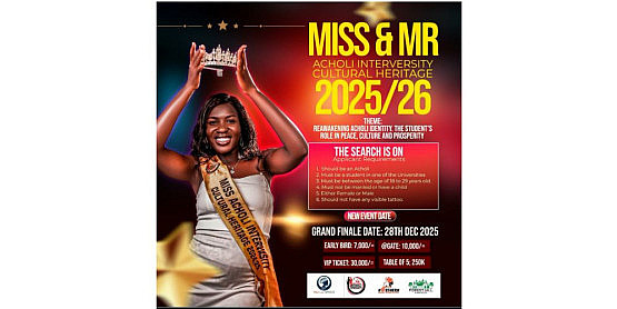 Mr And Miss Acholi Interversity Cultural Heritage 2025/2026